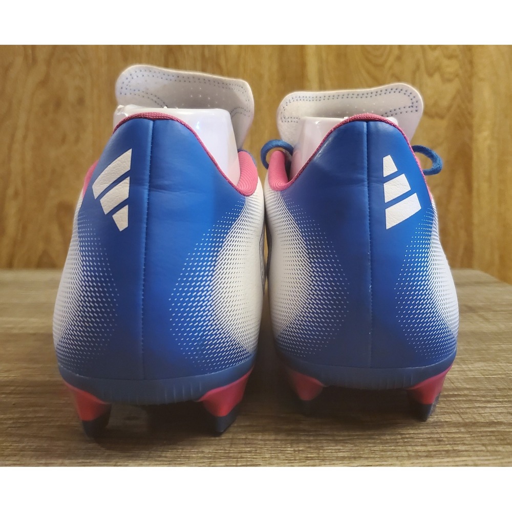 Adidas Goletto Soccer Cleats Shoes Mens Size 11.5 White Blue Pink - Picture 5 of 11